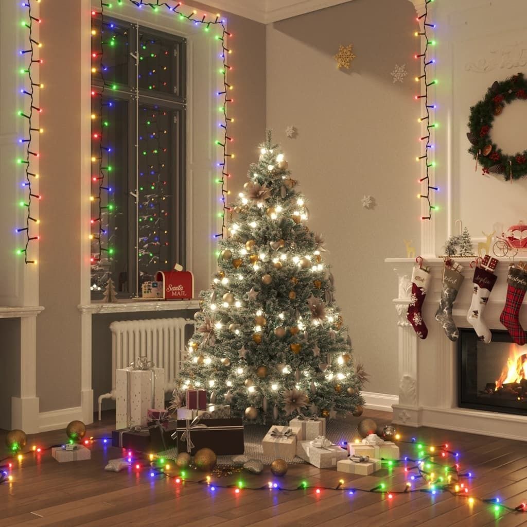 The Living Store LED-Lichterkette mit 2000 LEDs Mehrfarbig 45 m PVC