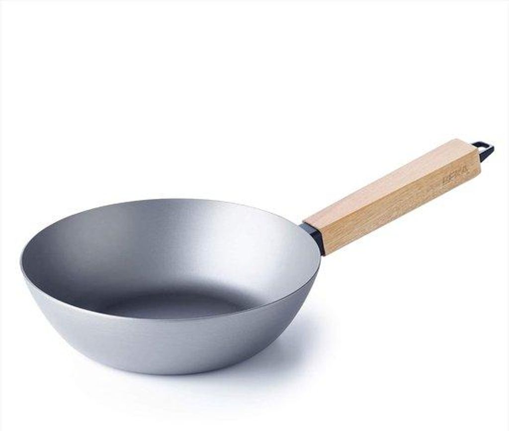 Versatile Wok für perfekte Mahlzeiten - Einzelstück - Schwarz - Stahl
