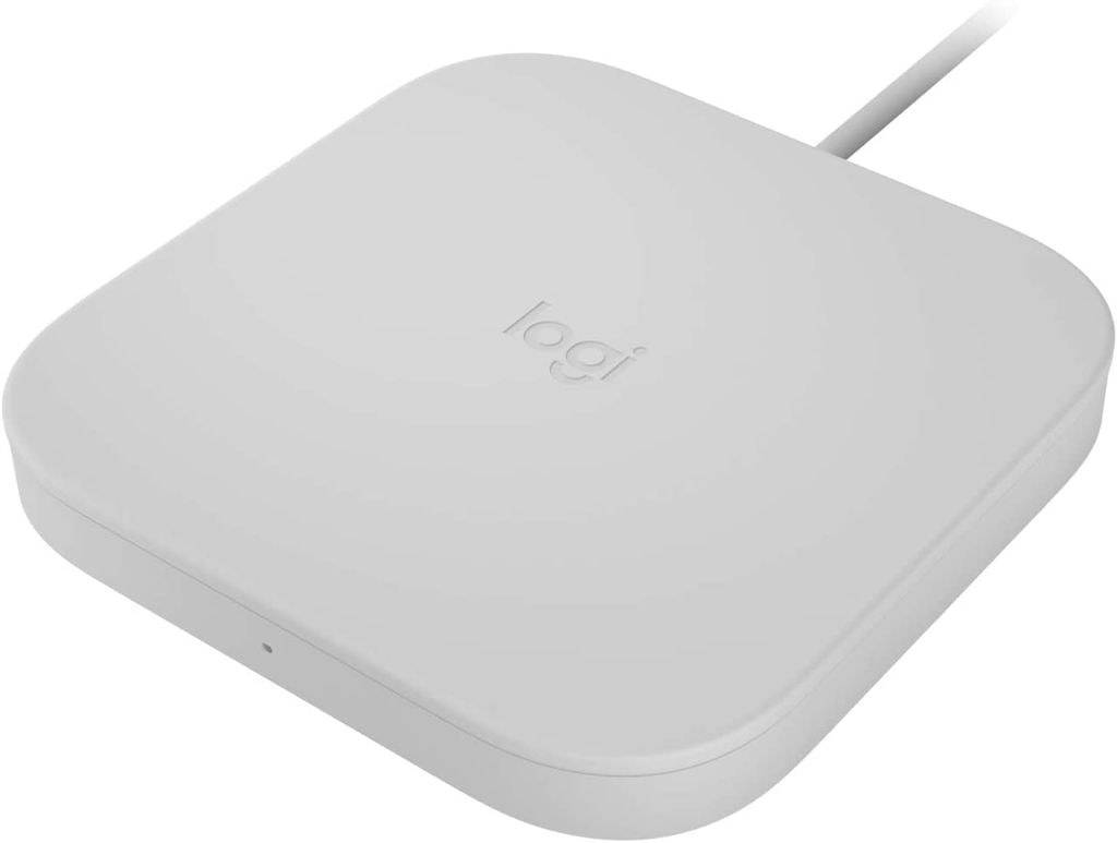 Logitech POWERED Wireless Charging Pad - Indoor - AC - 19 V - Kabelloses Aufladen - 1,5 m - Weiß