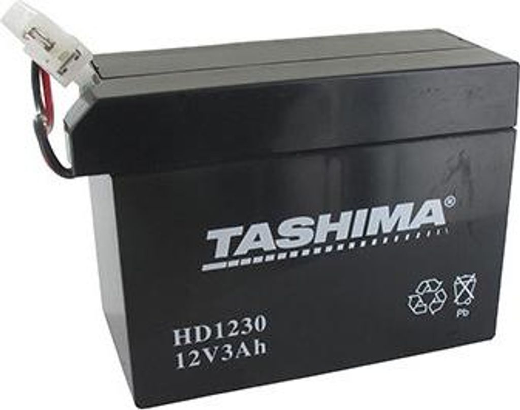 Motorrad-Batterie Tashima 12V, 3A, anpassbar für Honda. L: 110, B: 55, H: 80 mm. Spezielle Verbindung. - Batterie zum Einlegen in Aci