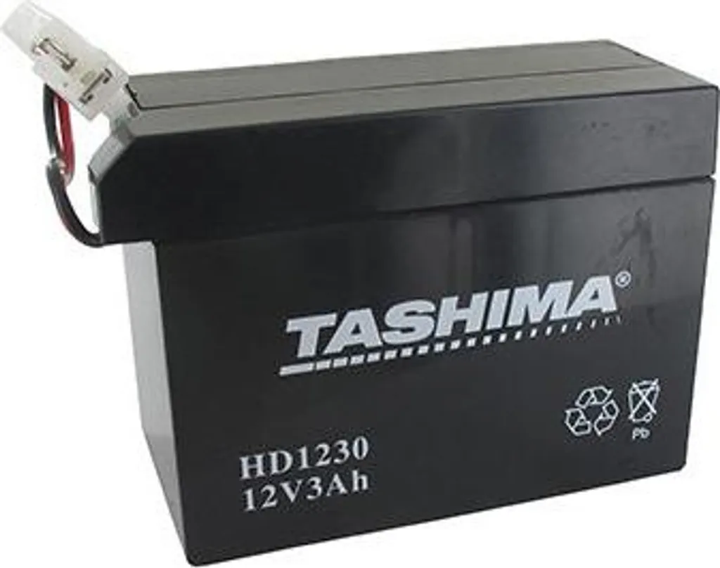 Batterie Tashima 12V 3Ah Haute Résistance en Acier : Format 110x55x80