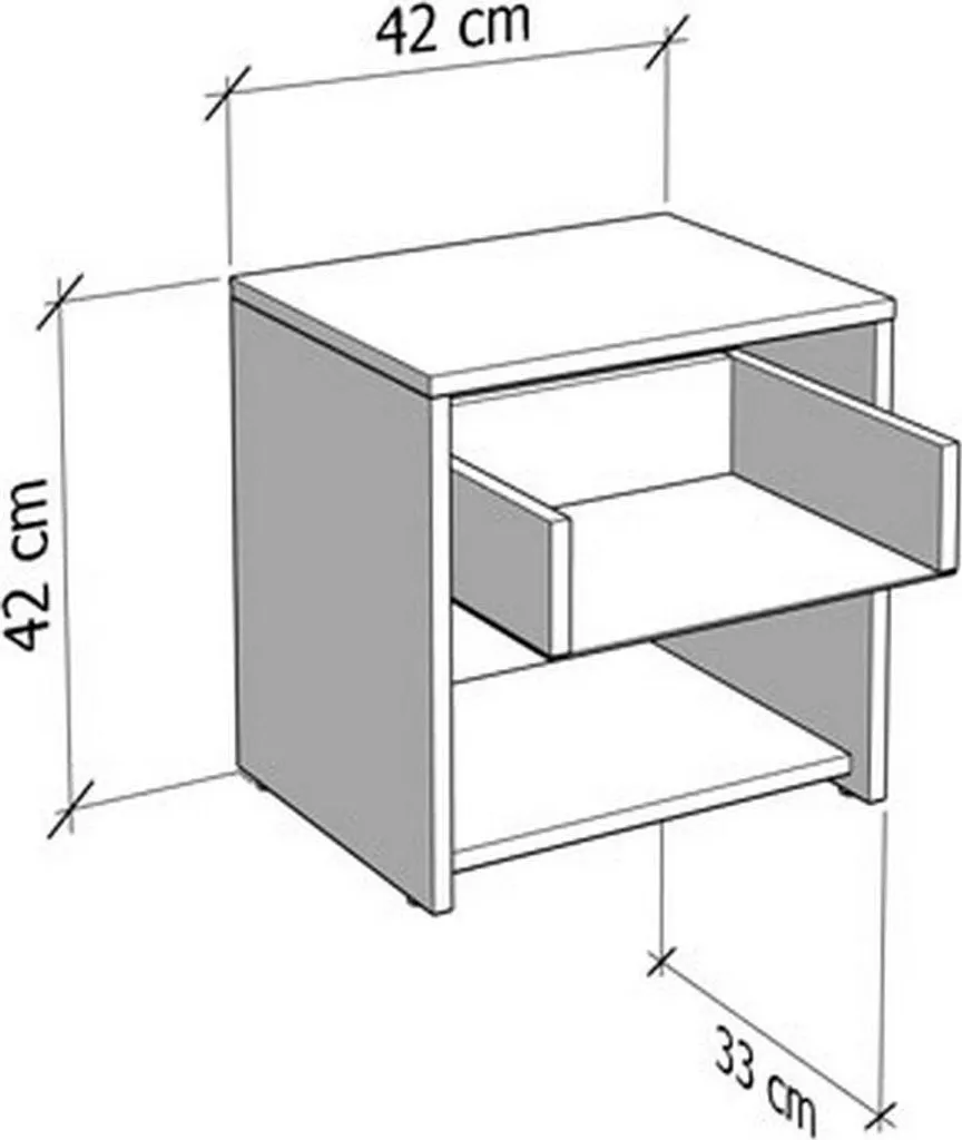 Table de Nuit Chêne Brun à Nœuds 42cm : Design Industriel et Praticité - 5
