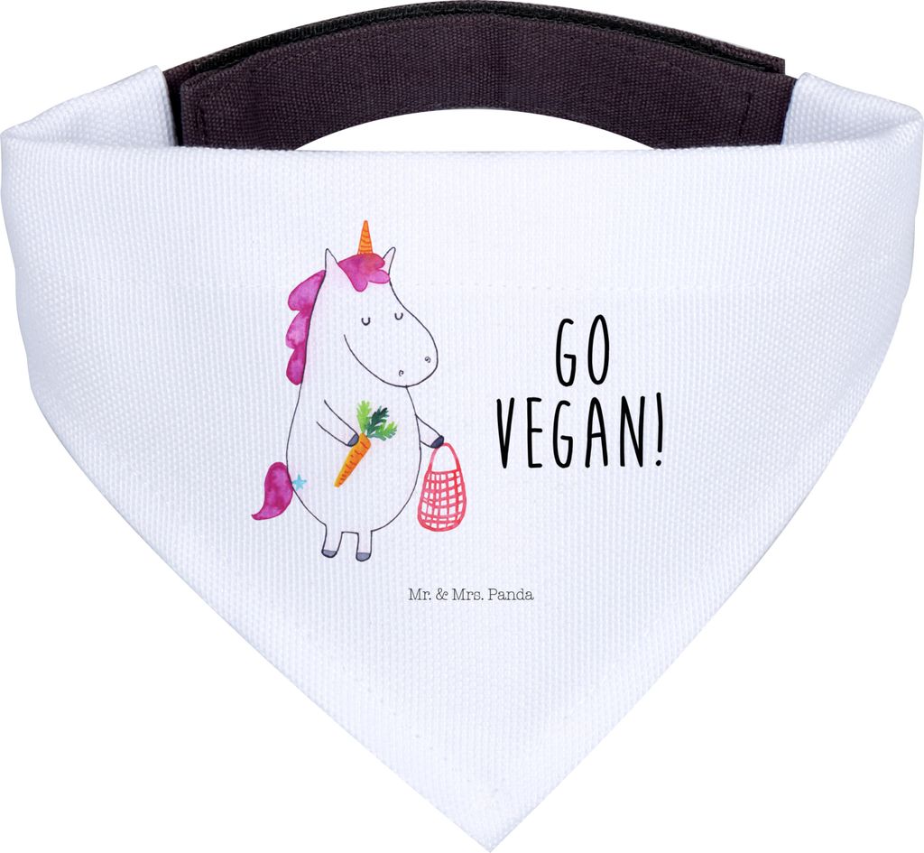 Mr. & Mrs. Panda Halstuch Für Hunde Einhorn Vegan - Weiß - Geschenk, Gesund Leben, Veganer, essen, Unicorn, Hund, Veganismus, Bandana, Hals Tuch,...