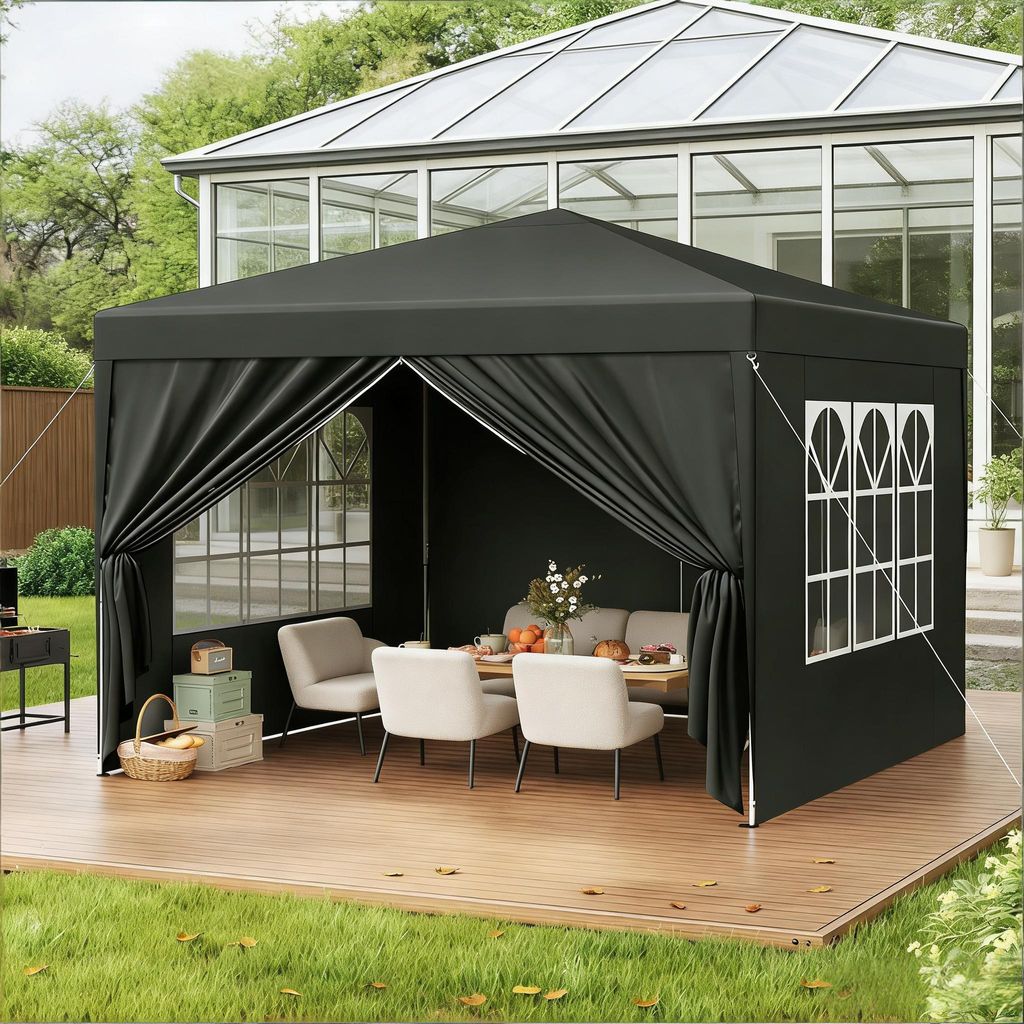 Garten Gazebo,Garten Gazebo,Outdoor-Dach-Schutz,für Patio, Hochzeit, Catering & Events (nur mit Gazebo)