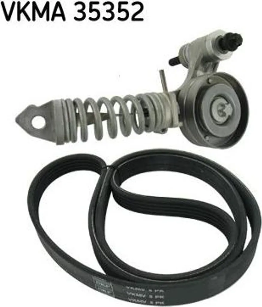 Kit courroie SKF VKMA 35352 pour éliminer les sifflements moteur Opel
