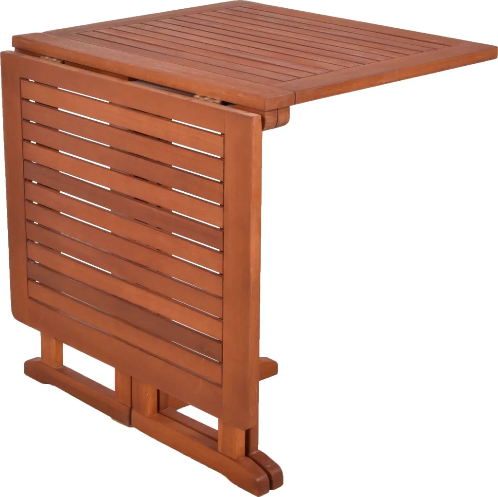 Table de balcon Baltimore 120 cm pliante en bois résistant aux intempéries - 3