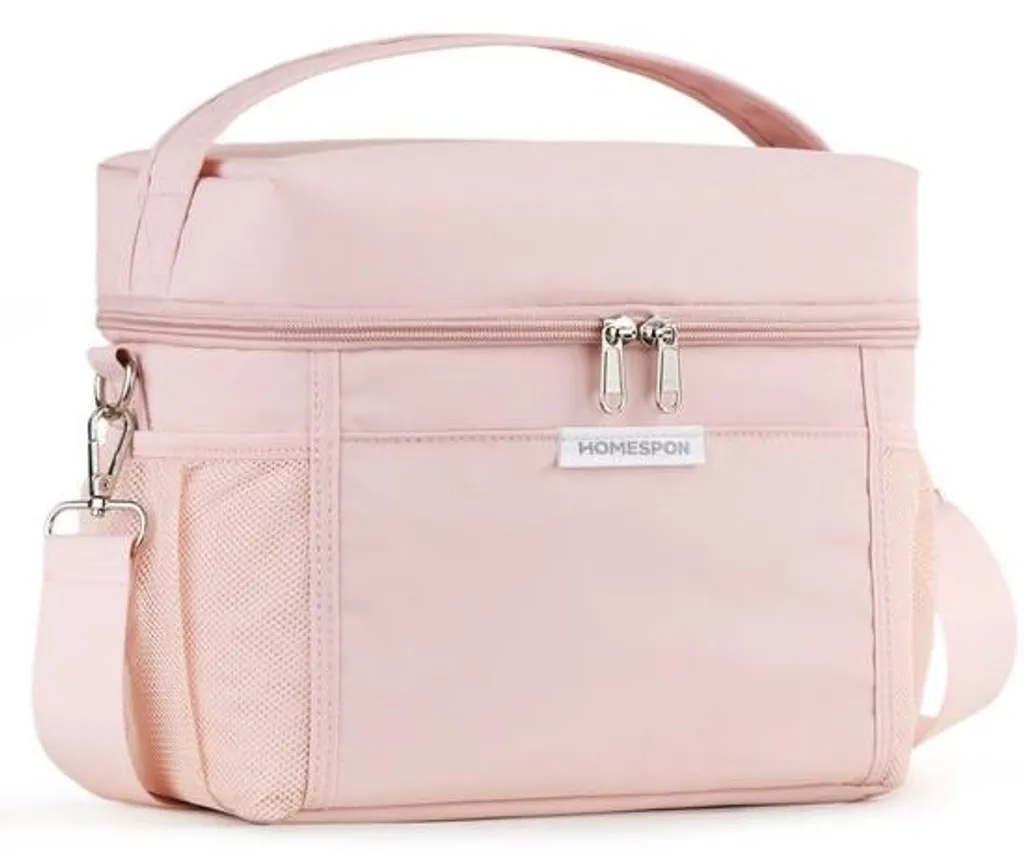Sac isotherme 10L rouge : gardez votre repas au frais partout au bureau