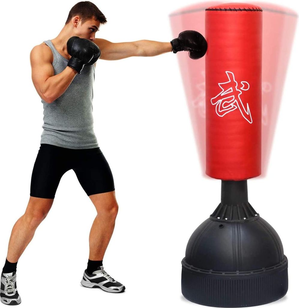 Freistehender Boxsack für Kinder und Erwachsene – 160 cm – ideal für das Boxtraining zu Hause