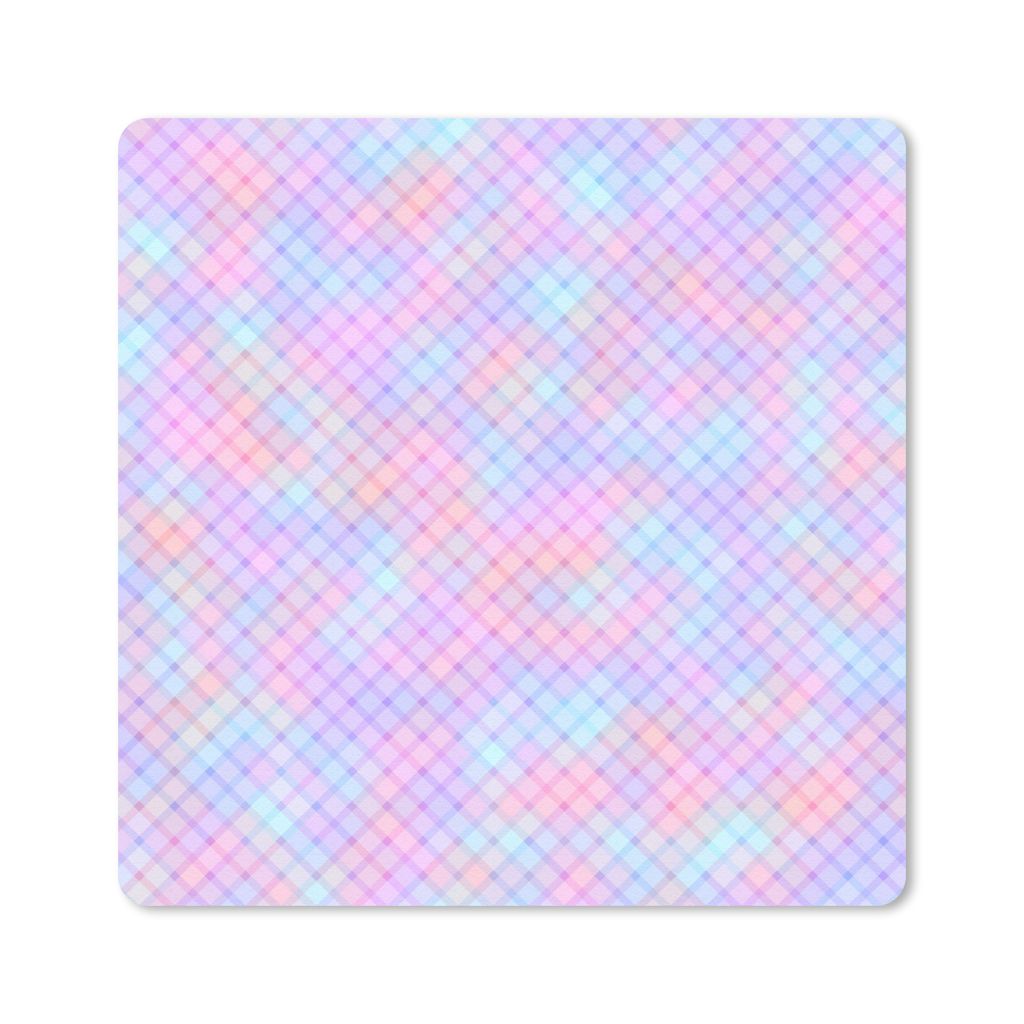 MuchoWow Mauspad Mousepad Design - Geometrie - Rosa 30x30 cm - Mousepads - Maus Mat - Pad - Mausunterlage - Gaming