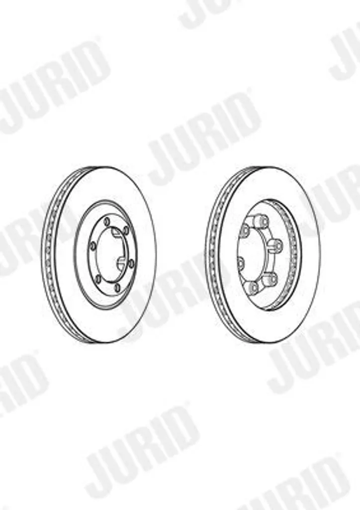 Disque de frein JURID haute résistance pour Isuzu D-Max I TFR TFS 2pcs
