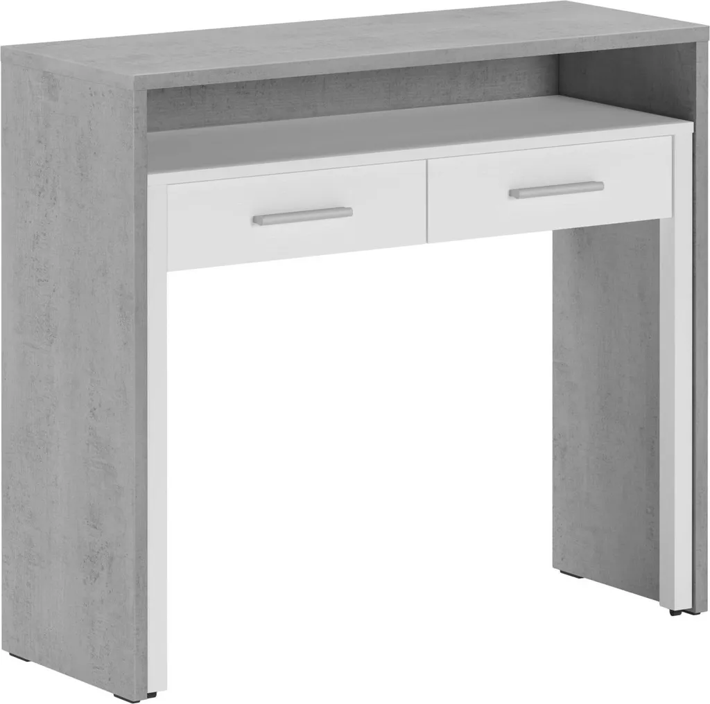 Scrivania Modulabile Dmora Opaglio 98.6x36.6 cm Grigio Antracite