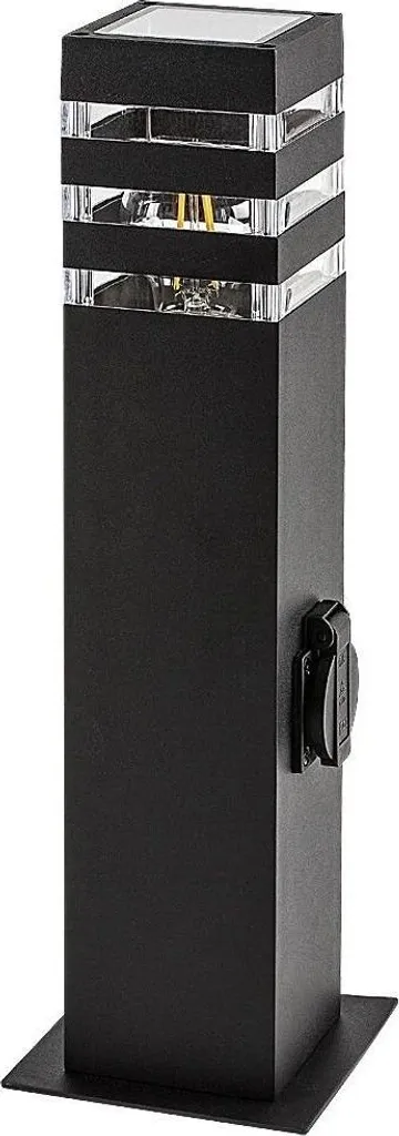 Luminaire de Jardin Colonne Noire Extérieure 44cm Ankara Rabalux E27