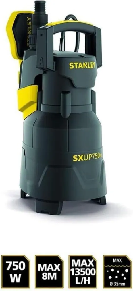 Pompe Stanley Immergée 750 W Haute Pression pour Eaux Sales et Résidus - 5