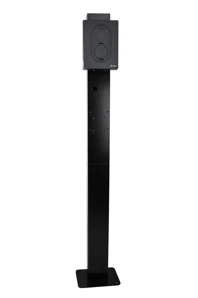 Poteau de montage pour borne de recharge Zaptec Go 2 - Support en métal