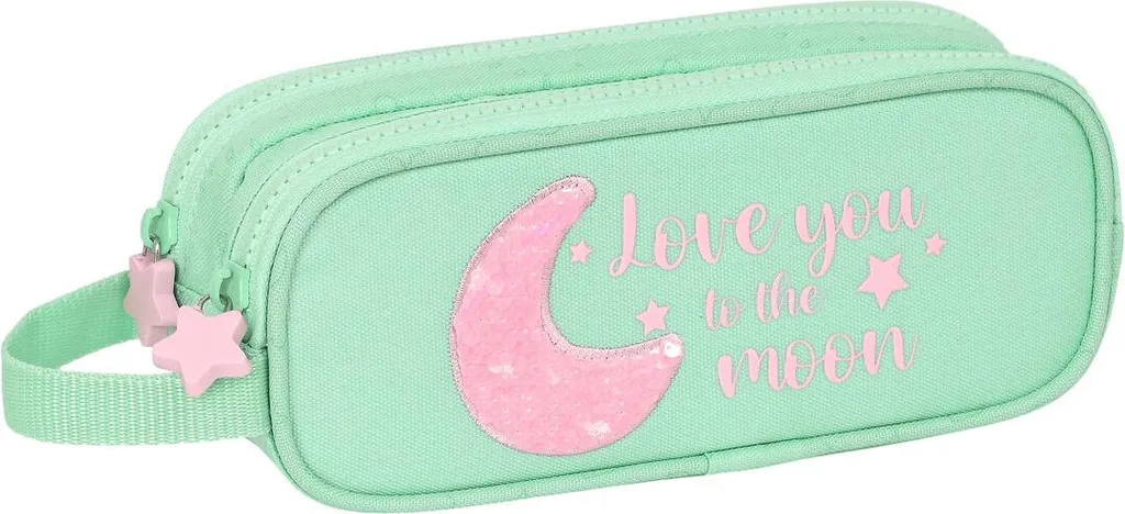 Custodia BlackFit8 Moon Green 21x8x6cm: L'astuccio doppio per la scuola