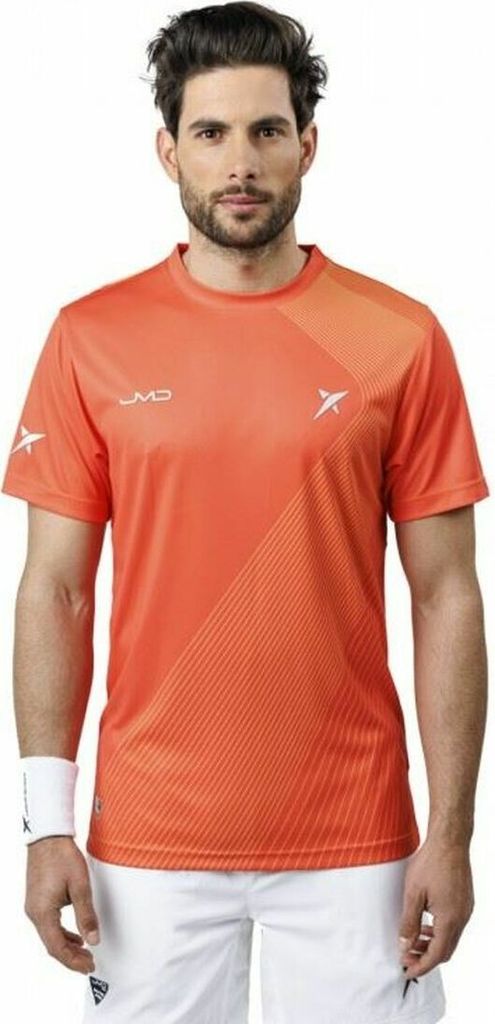 Herren Kurzarm-T-Shirt Drop Shot Airam JMD Orange - M