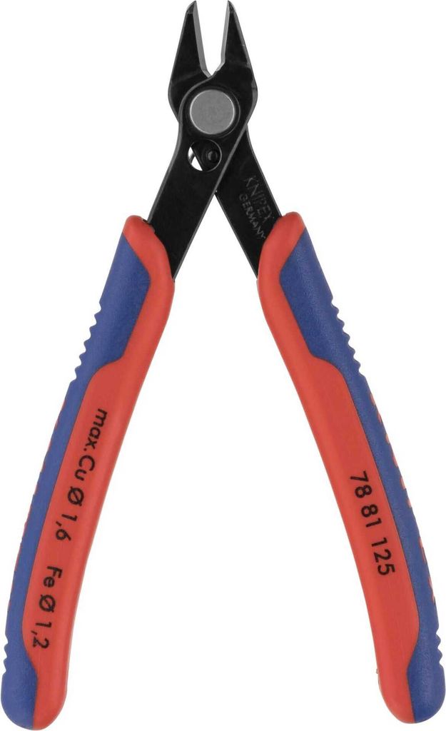 Elektronik-Seitenschneider Super-Knips L.125mm Form 8 Facette ja,kl.brün.