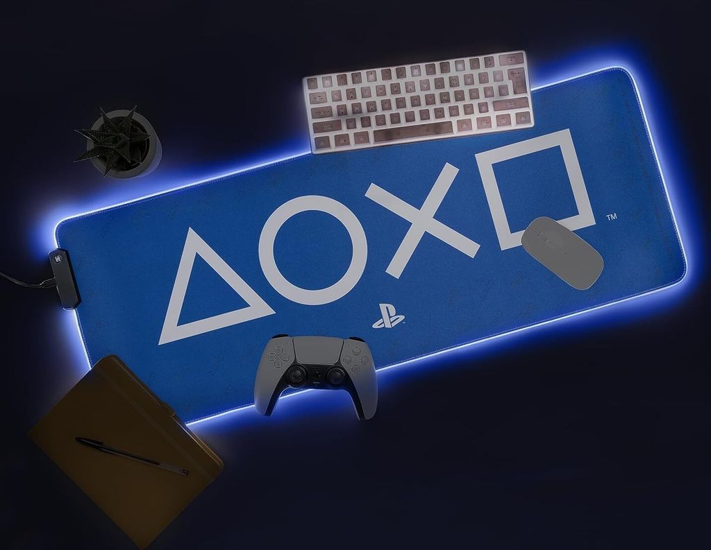 Paladone - Podkładka pod mysz PlayStation z lampką LED, Zdjęcie produktu 