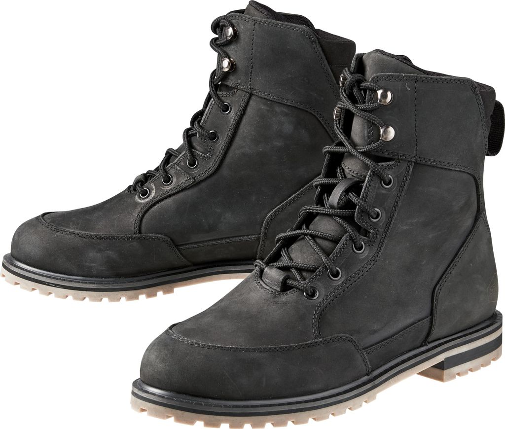 Spirit Motors Franky Stone Motorradschnürstiefel Kurz, Leder, Vintage-Look
