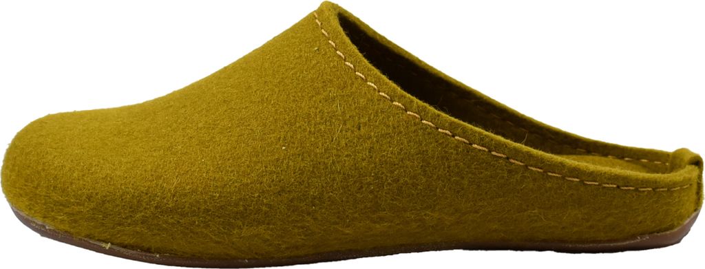 Haflinger 481024 Everest Fundus Schuhe Damen Hausschuhe Pantoffeln , Größe:38 EU, Farbe:Gelb