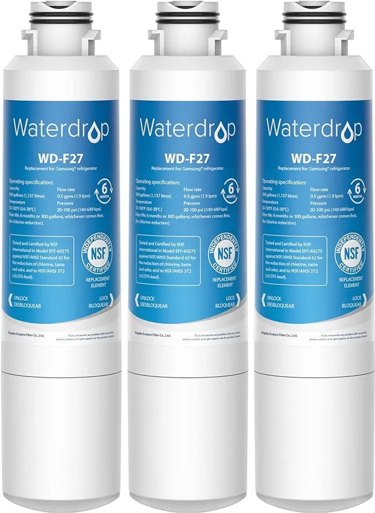 Waterdrop Filtro Frigo Compatibile Samsung DA29-00020B | Kit 3 Pezzi