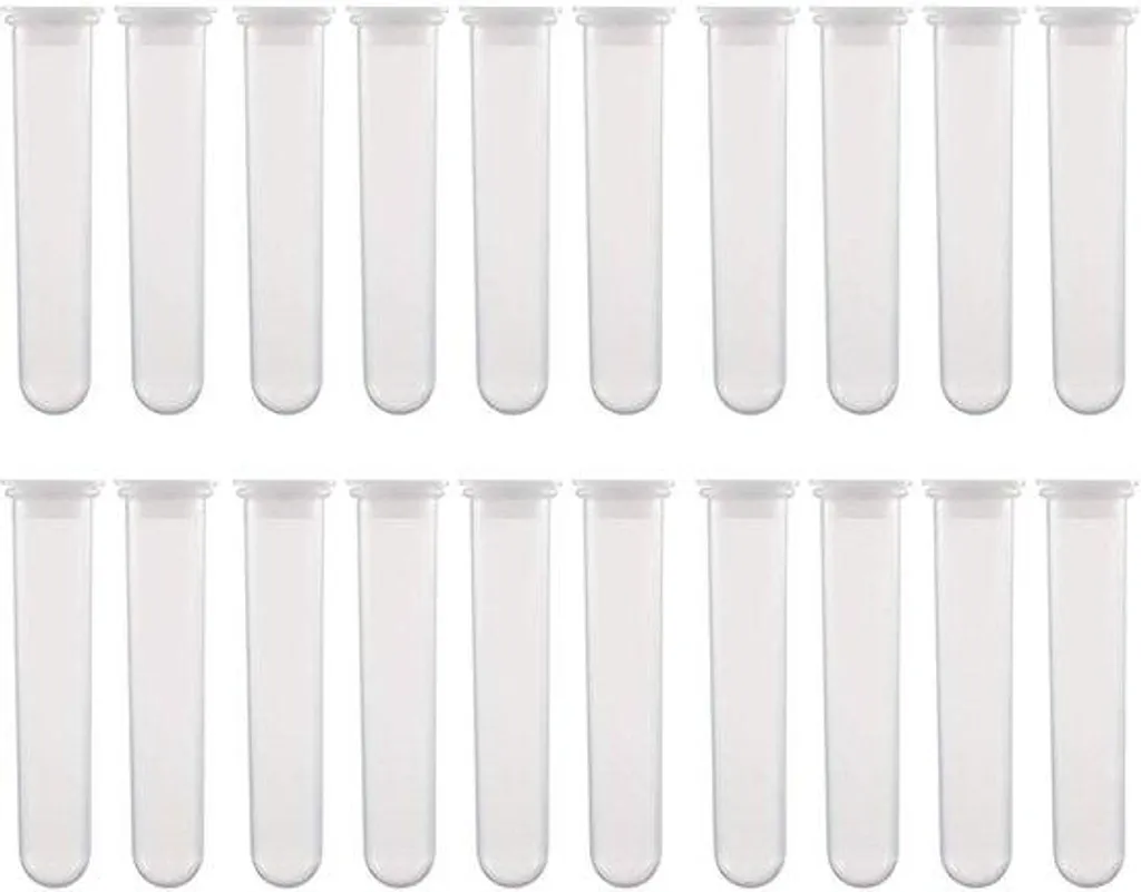 Tubes de microcentrifugation 20 ml en polypropylène transparent x20