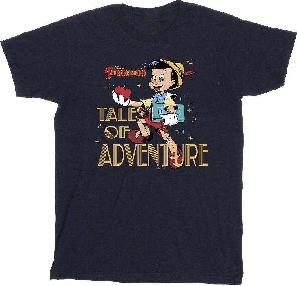 Pinocchio - "Tales Of Adventure" T-Shirt für Herren BI54287 (5XL) (Marineblau)