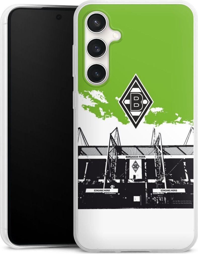 DeinDesign Slim Hülle für Samsung Galaxy S23 FE Silikon Case Ultra Dünn Handyhülle Borussia Mönchengladbach Fanartikel Stadion