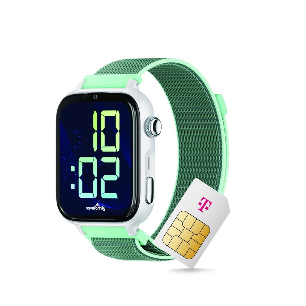 Telekom SaveFamily SaveWatch Plus 2 Ocean, weiße Kinder Produktbild 
