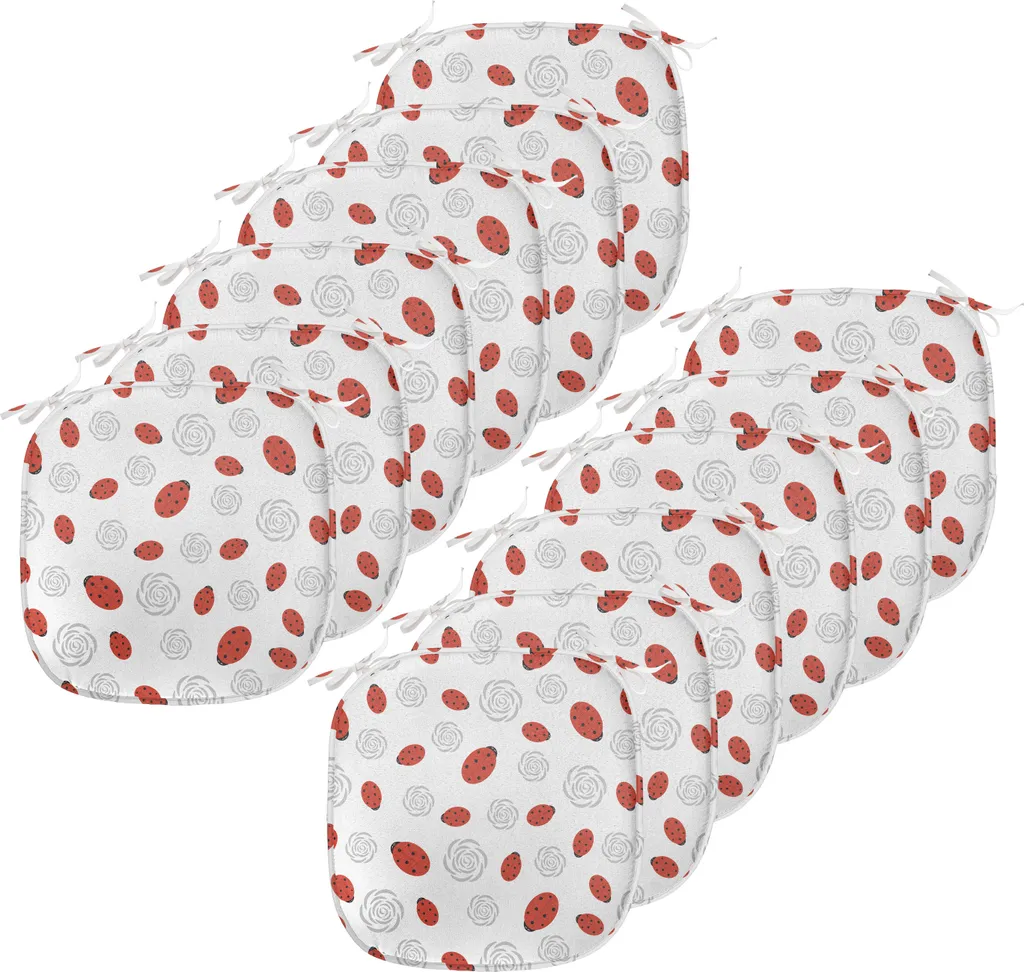 Cuscini Decorativi Coccinella 40x40 cm - Set 12 Pezzi Abakuhaus