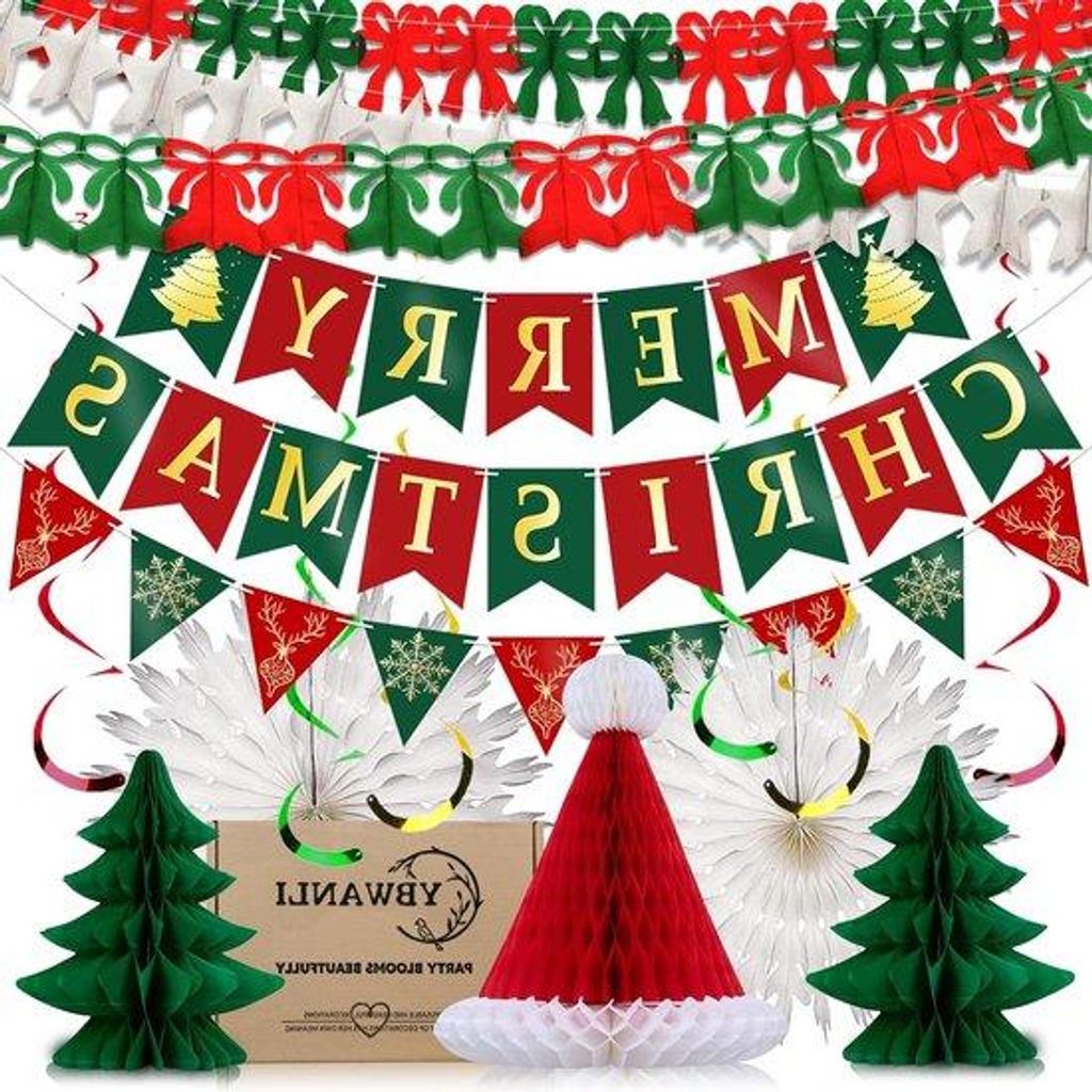 Kerstdekorationen - Vintage Plakat - Herstellbare Dekorationen - Sorgfältige Kerstdekoration