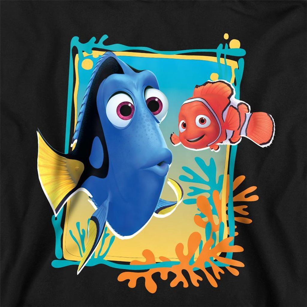 Finding Nemo - Kapuzenpullover für Kinder TV22593 (116) (Schwarz)
