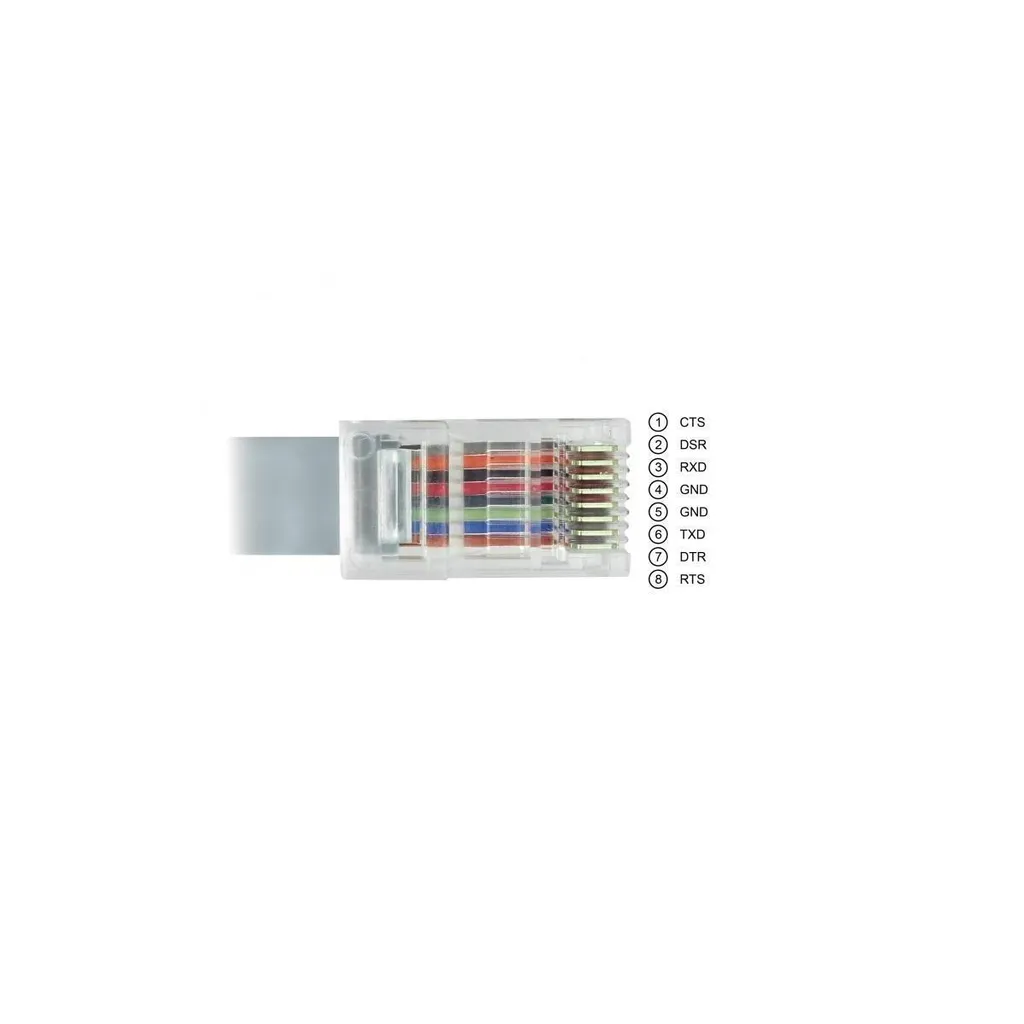 Câble de console USB vers RJ45 RS232 pour routeur et switch - 50 cm - 2