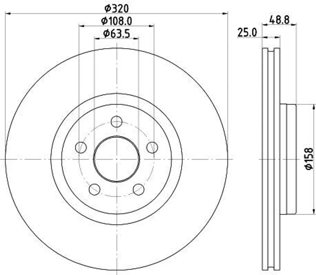 Jeu de Disques de Frein pour FORD Transit Connect V408 : Sécurité Totale