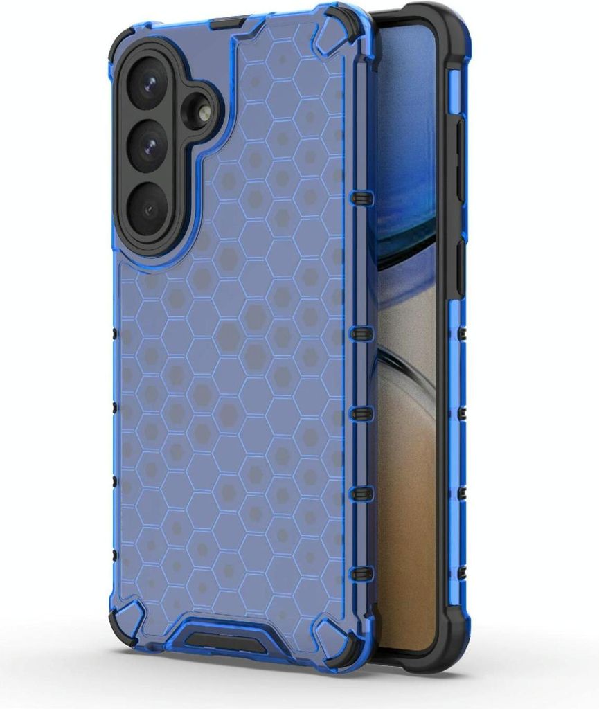 Mobigear Honeycomb Samsung Galaxy S26 Plus Hülle Hardcase Backcover Stoßfest - Blau