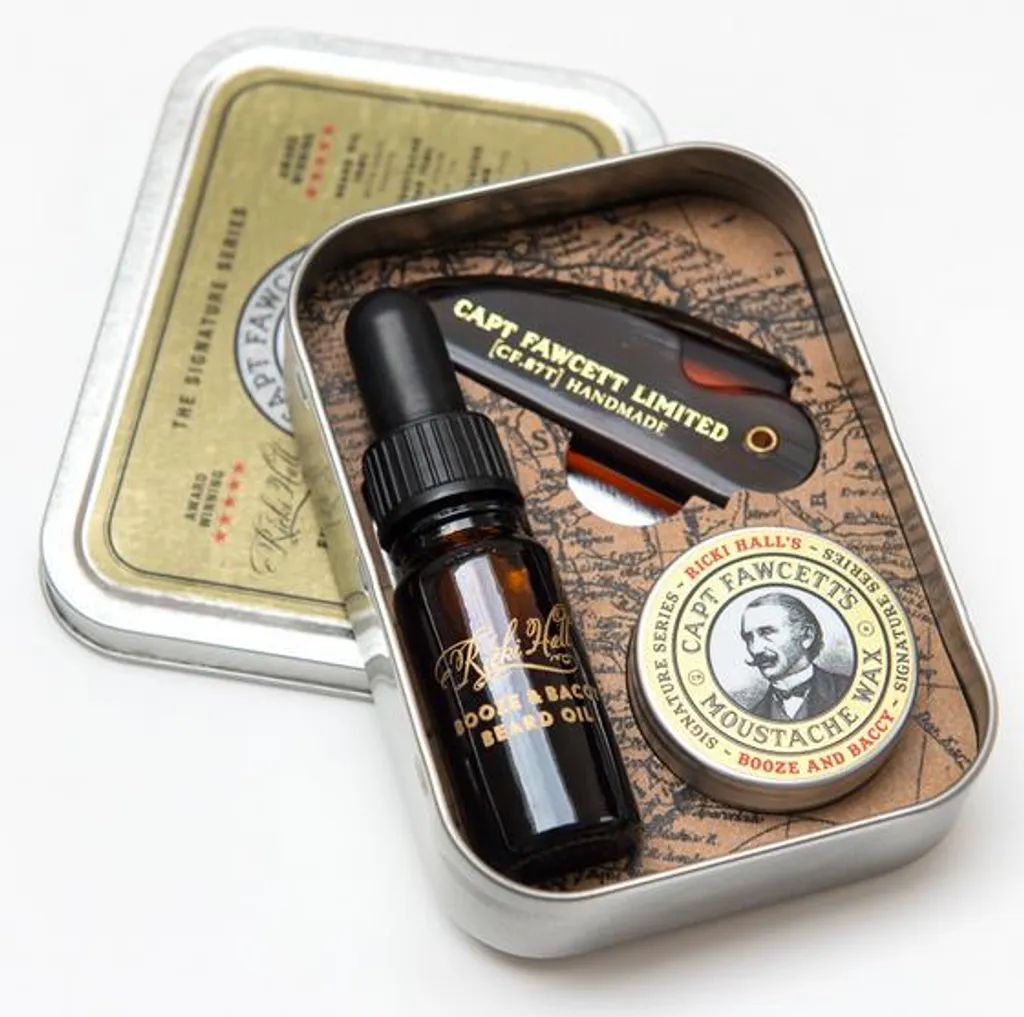 Coffret Barbe Booze & Baccy Parfum Tabac et Rhum pour Homme Exigeant