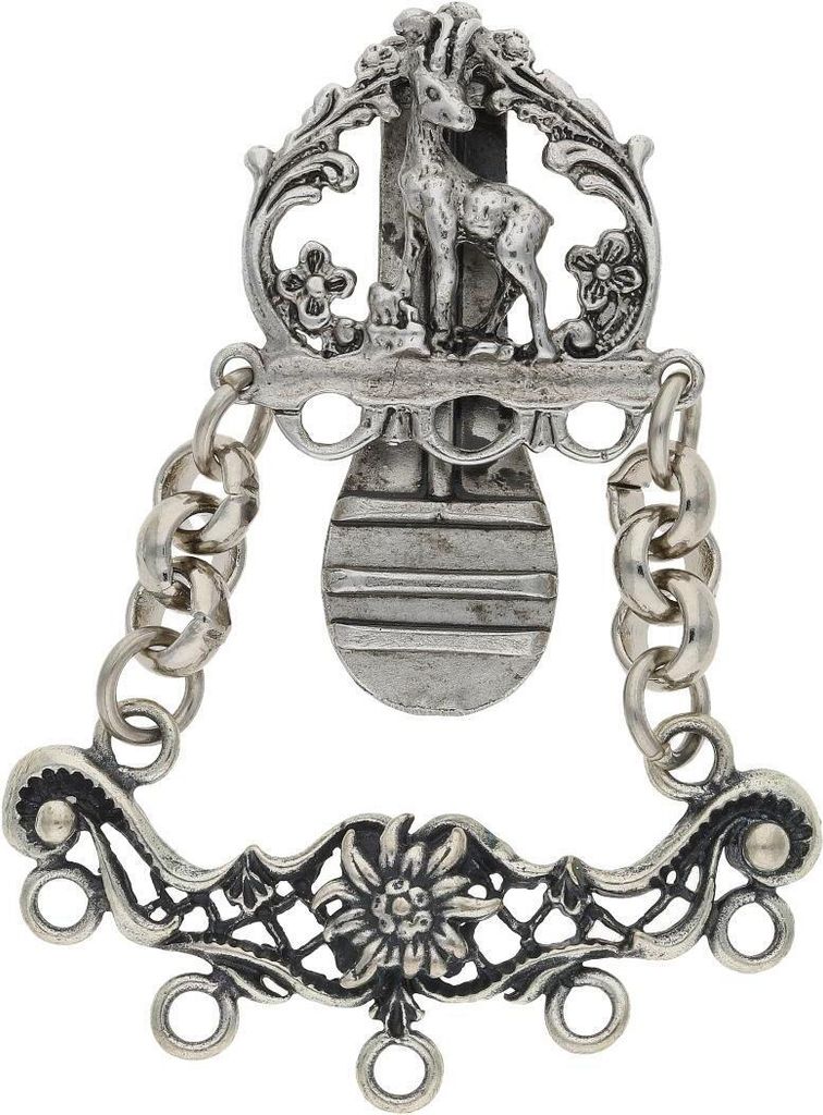 JuwelmaLux Trachten Schürzenkette Charivari versilbert, leicht geschwärzt JL30-01-4915