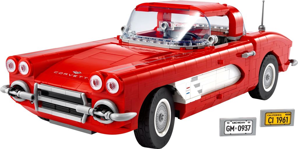Lego, 10321 Chevrolet Corvette C1 Icons, Rosso Immagine del prodotto 