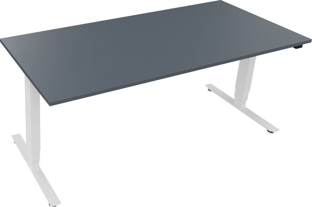 Sitz-/Stehtisch T-Kufe klappbar B1800xT800xH625-1285 ws/Lavagrau