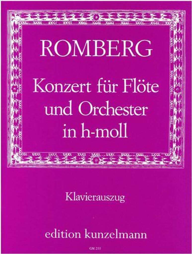 Konzert h-Moll Nr.17 op.30für Flöte und Orchester für Flöte und Klavier