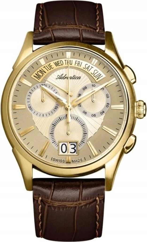 Adriatica Herrenuhr A1193.1211CH braun
