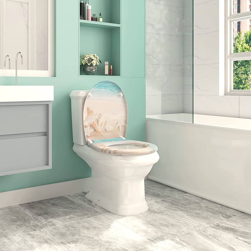 WC Sitz mit Absenkautomatik Toilettendeckel Toilettensitz Soft close MKP 150