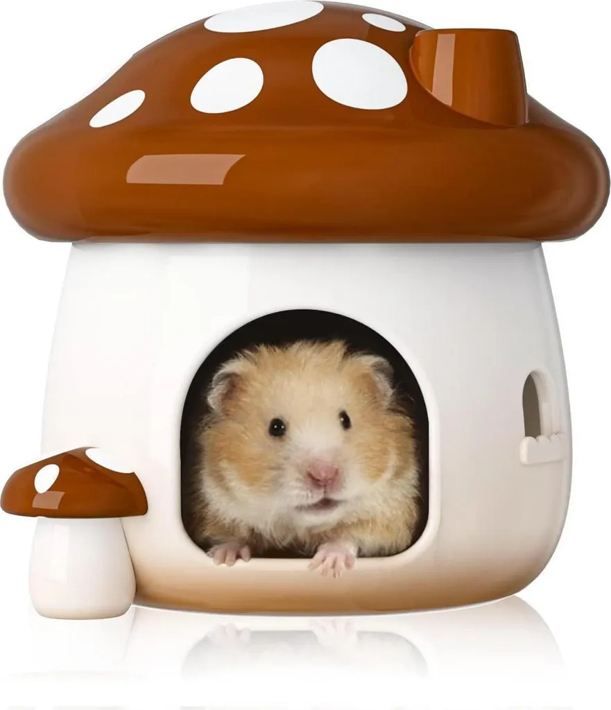 Casetta Ceramica Criceto Orso Dorato | Miglior Accessorio 2026