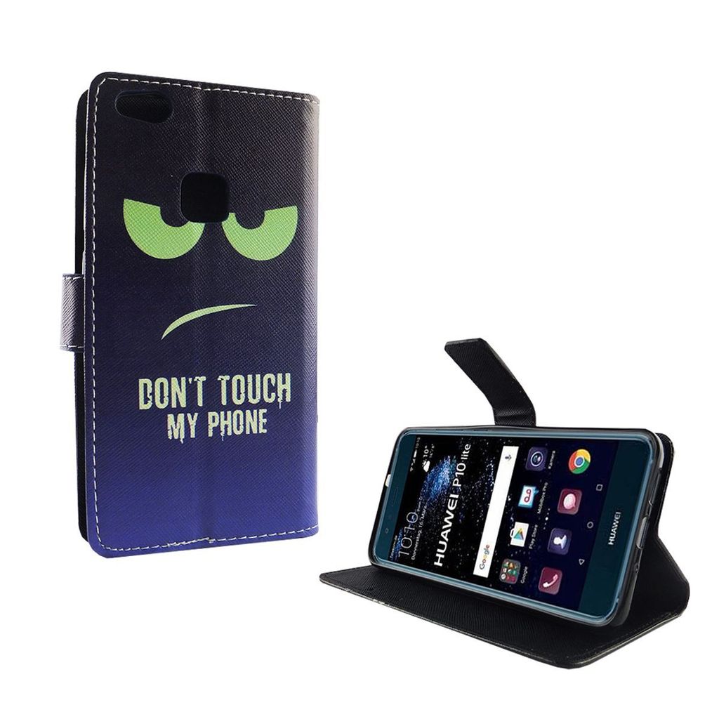Dont Touch My Phone Handyhülle Huawei P10 Lite Klapphülle Wallet Case