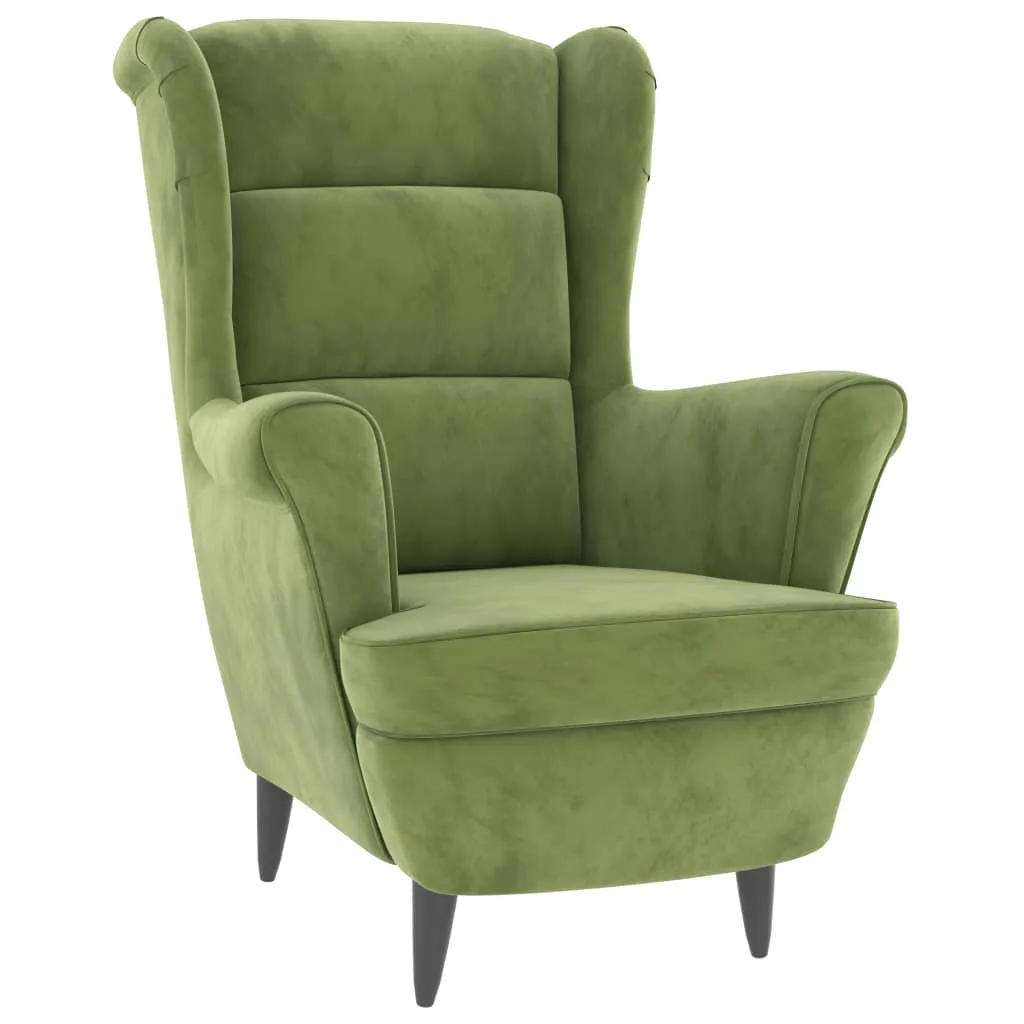 Fauteuil confortable velours vert clair - Chic et facile à intégrer - 9