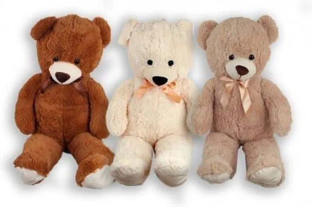 Ours en peluche 100 cm extra doux Jonotoys - Jouet géant haute qualité