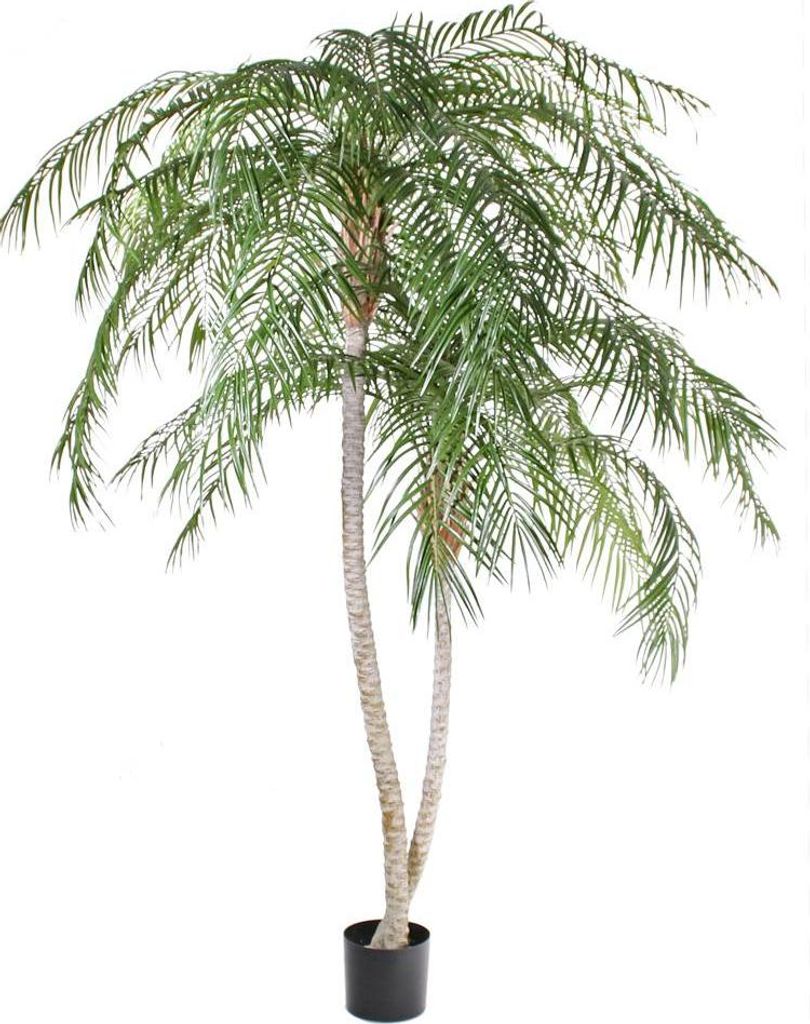 artplants.de Kunstpalme Phönix Palme Panchali, grün, uv sicher, 225cm - Deko Palme