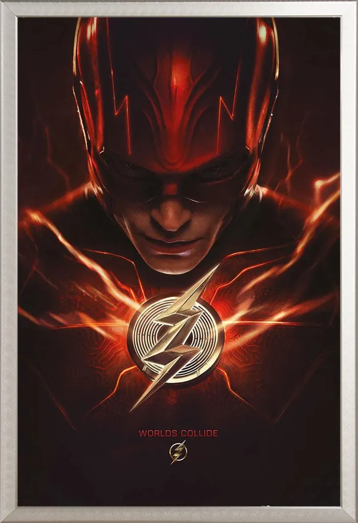 Flash, The - Poster - Film + cornice rimovibile, Shinsuke® Maxi alluminio argento, vetro acrilico