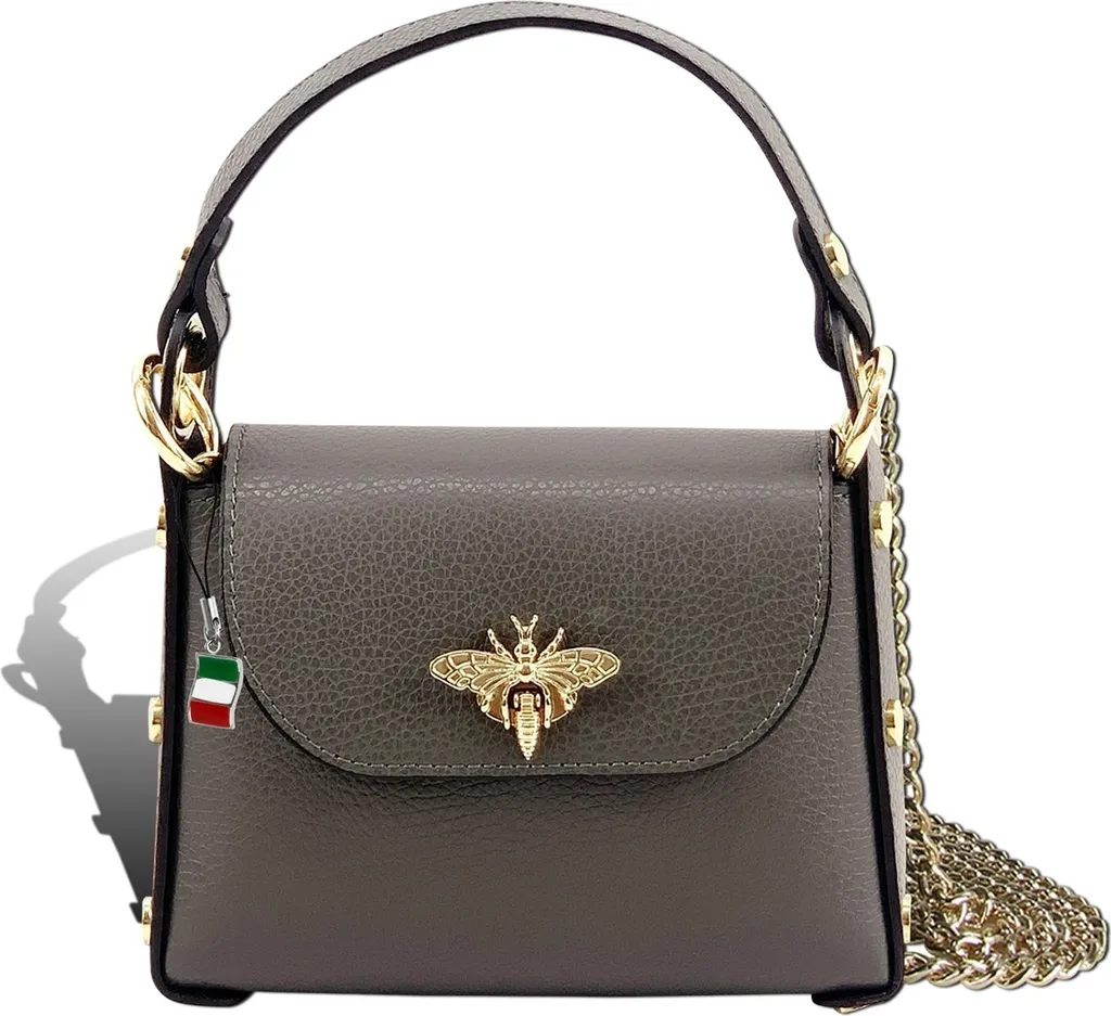 Borsa Donna Pelle Grigia Florence D2OTF817K | Tracolla Resistente