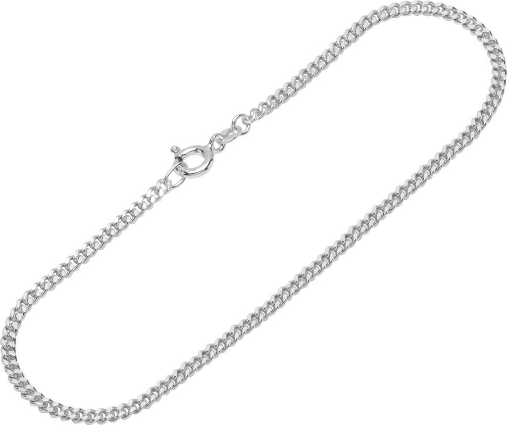Armband 925 Sterling Silber 19cm Panzerkette diamantiert Produktbild 